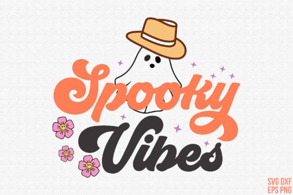 Halloween Spooky Vibes SVG Design