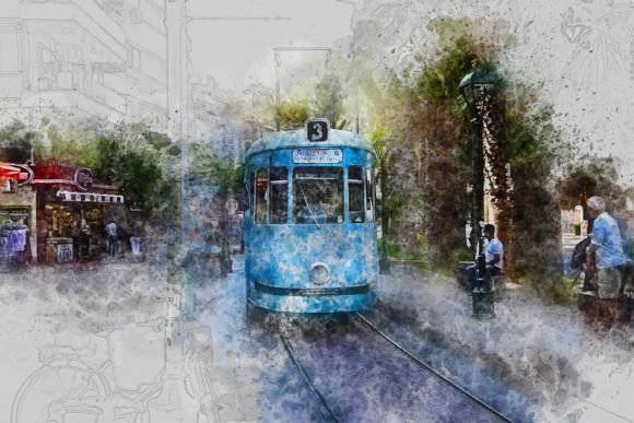 Printable Trolley Car Graphics Pack 07