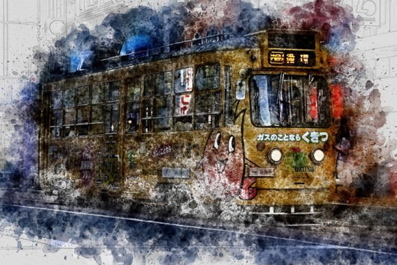 Printable Trolley Car Graphics Pack 09