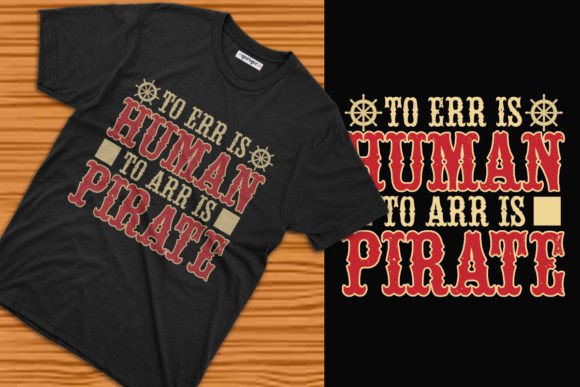 Talk Like a Pirate Typography Tee Design