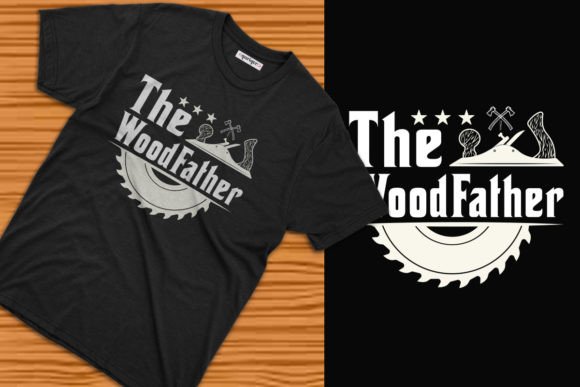 The WoodFather Carpenter T-shirt Design: A Versatile Asset for Print-on-Demand Success