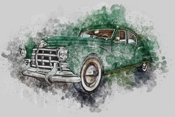Vintage Cars Printable Graphic 47
